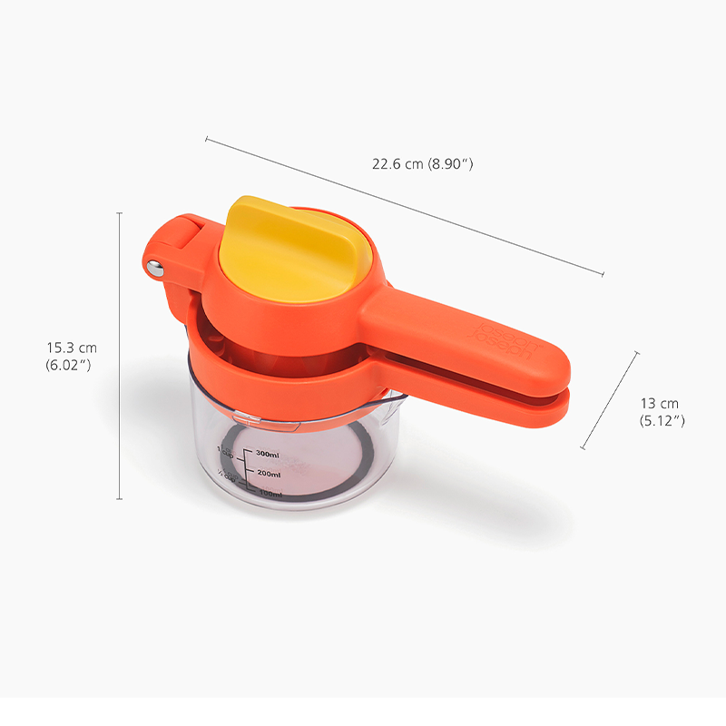 ที่คั้นน้ำพร้อมกระบอกเก็บ JOSEPH JOSEPH รุ่น JUICEMAX สี ORANGE & YELLOW N1000086